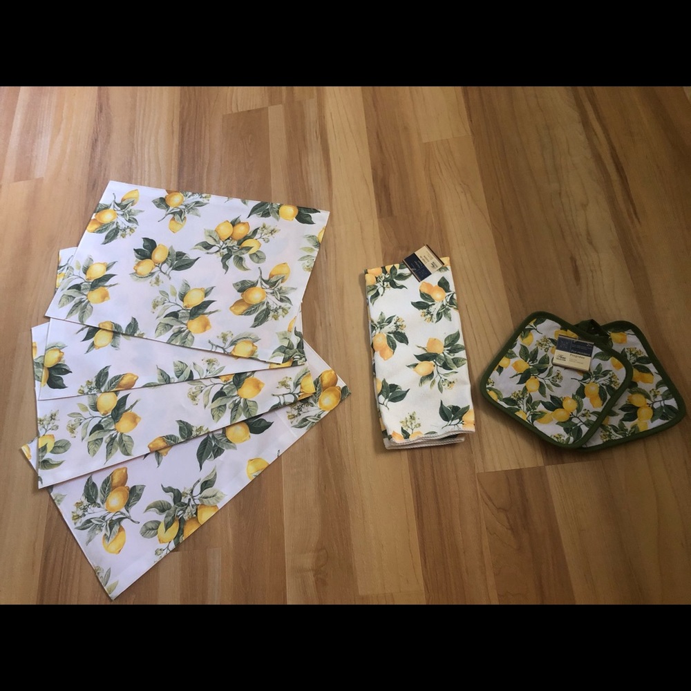 Farmhouse Lemon Decor Kitchen Set